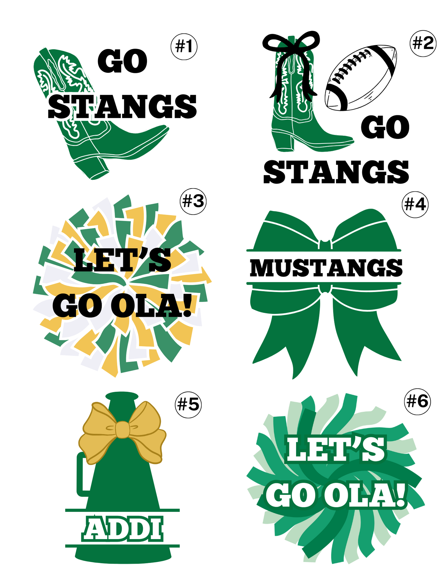 Custom School Buttons