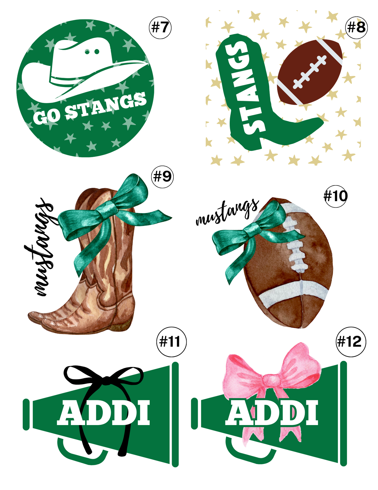 Custom School Buttons