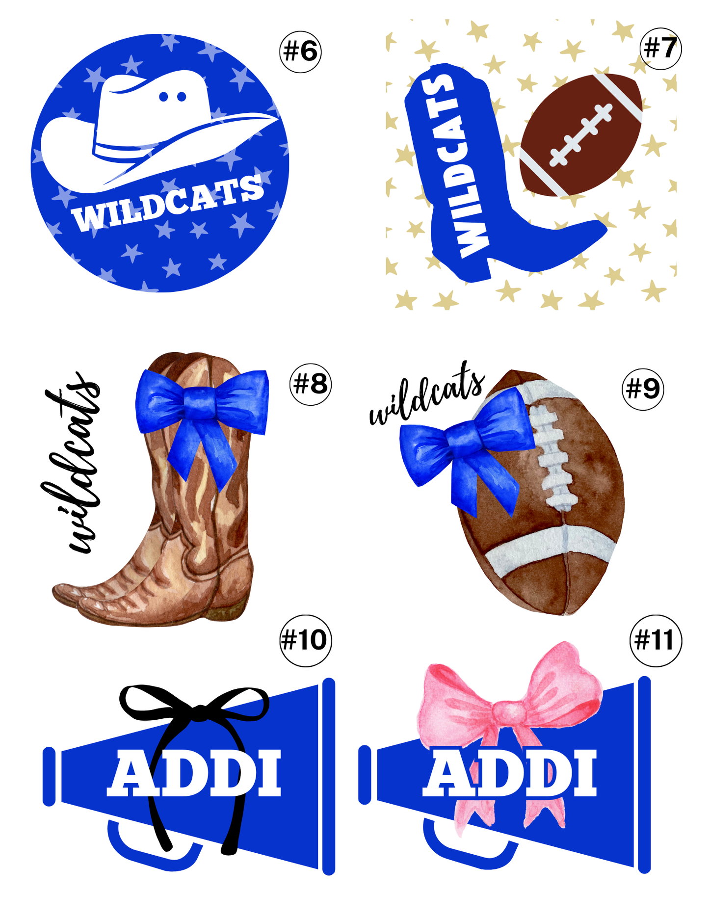 Custom School Buttons