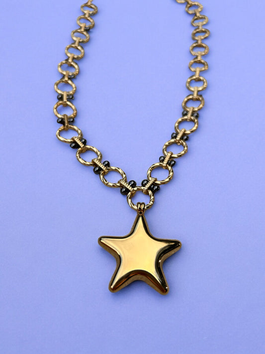 Golden Girl - Gold Chain with Gold Star